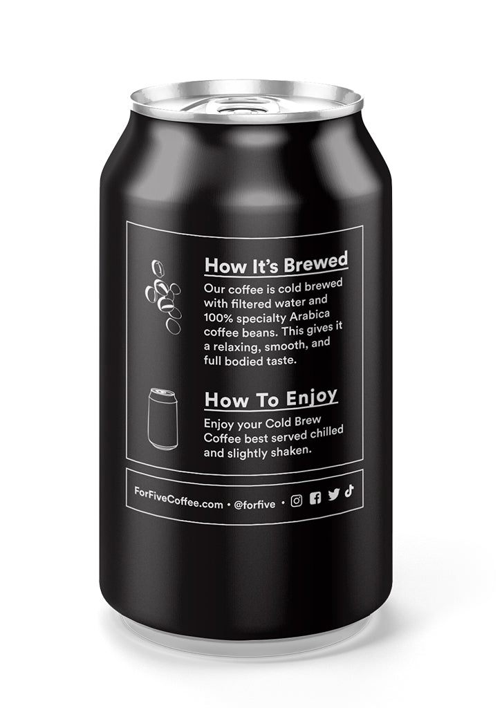 Cold Brew Coffee Cans 12 Pack